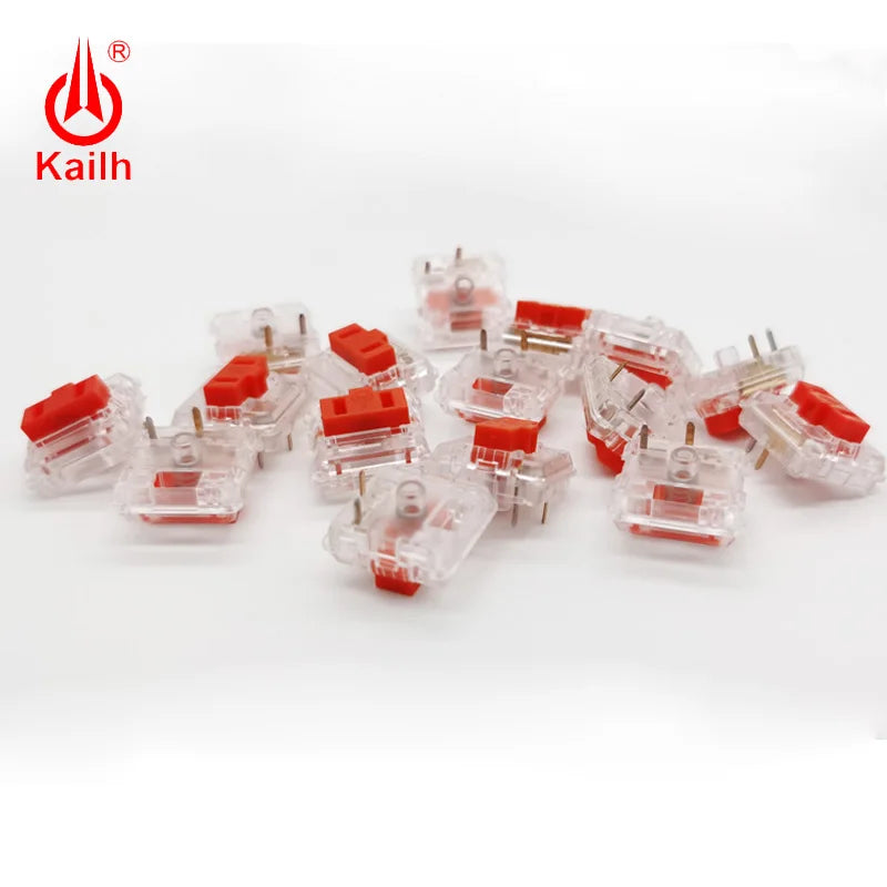 Kailh Choc Red Crystal Switch low profile Switch Chocolate Mechanical Keyboard Switch RGB SMD Red stem linear hand feeling Qme
