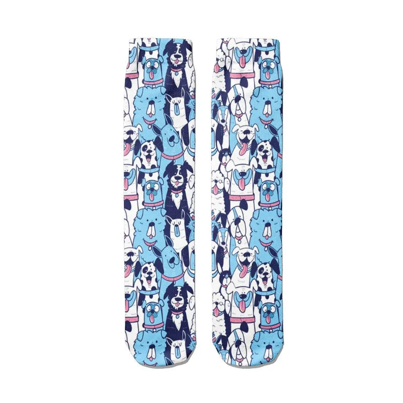Mens Sock Fashion Man Colorful Personality Anime Socks Men Casual Qme style5 One Size
