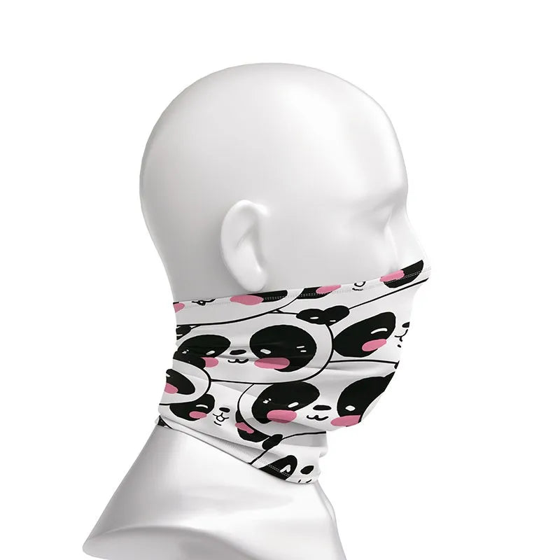 Cycling Face Bandana Headwear Kawaii Cartoon Panda Scarf Outdoor Qme