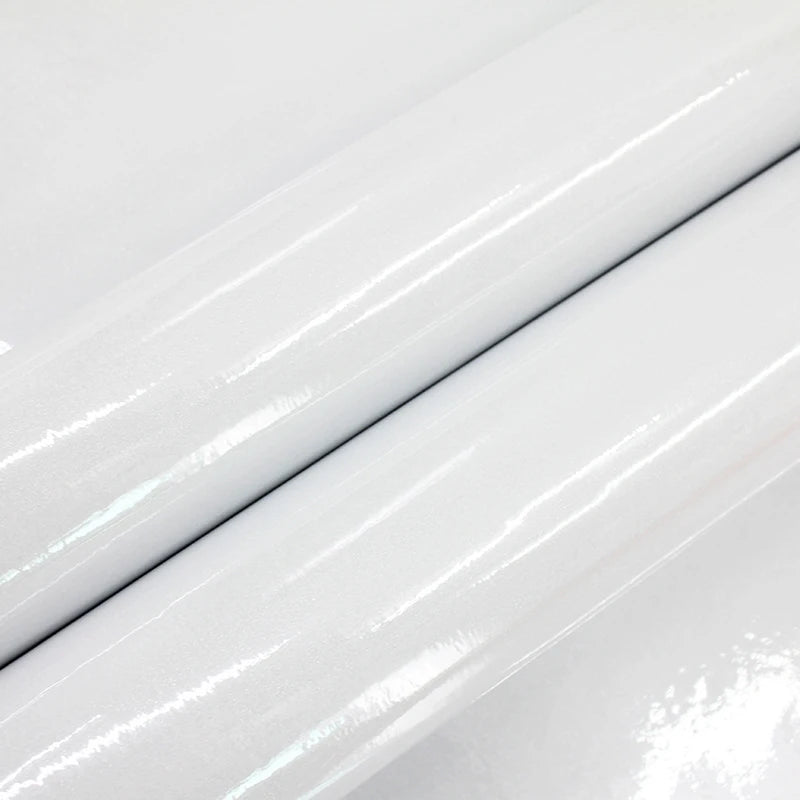 White Contact Paper Vinyl Self Adhesive Wallpaper Bedroom Living Room Qme WHITE 5mx55cm