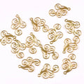 30Pcs Mixed Metal Crafts Connectors Flower Filigree Wraps For DIY Scrapbook Home Decor Embellishments Handicraft 31x21mm yk0773 Qme gold