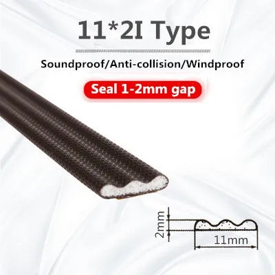 5M Door Window Sealing Strip Self-adhesive Soundproof Dustproof V-type Foam Sealing Tape Windproof Door Seal Gap Filler Qme 11x2 I