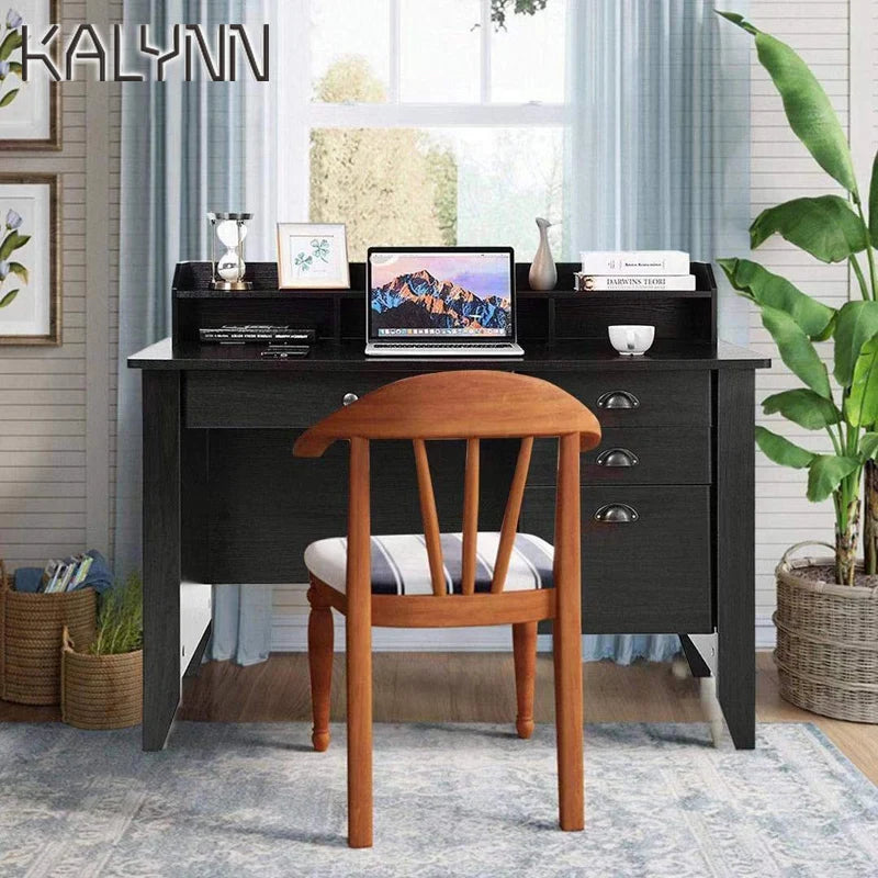 Black Wood Wallpaper Self-adhesive Film Kitchen Cabinets Countertops Qme