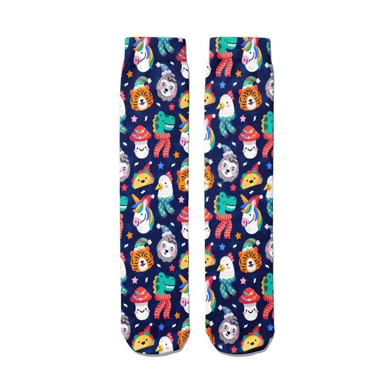Mens Sock Fashion Man Colorful Personality Anime Socks Men Casual Qme style6 One Size