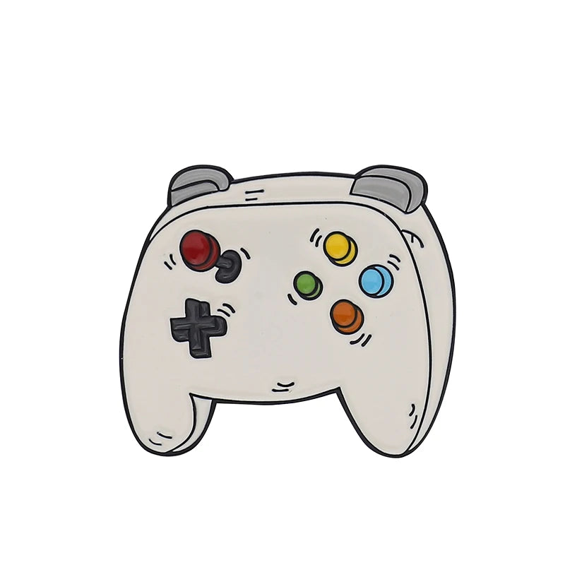 Fun Retro Arcade Game Enamel Pins Collections Cartoon 90s Gamepad Jewelry Brooch Denim Shirt Collar Badge Bag Lapel Friends Gift Qme 2