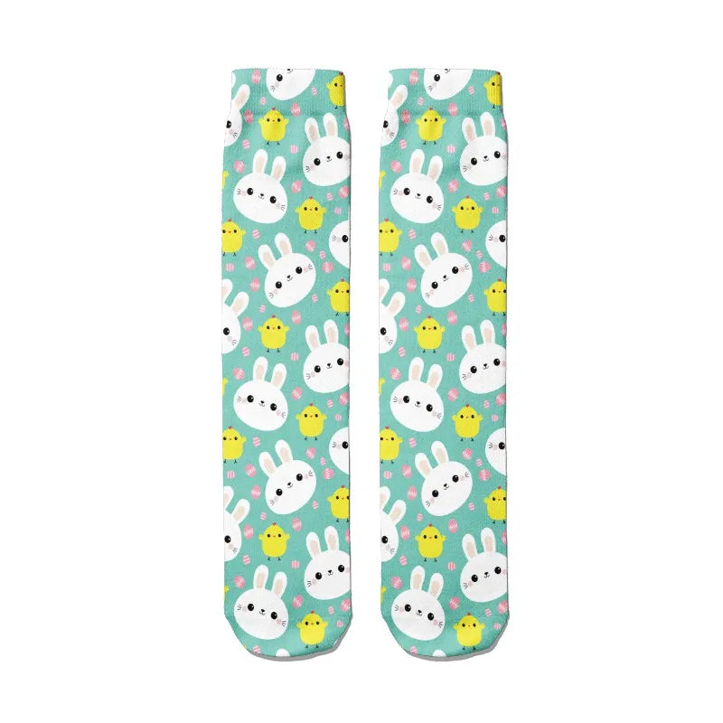Creative Korean Cartoons Cute Panda Women's Socks Casual Cotton Funny Qme style9 One Size China Mainland
