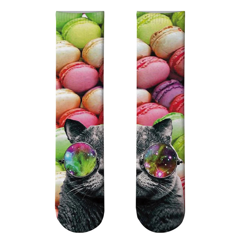 Candy Ice Cream 3d Patterned Socks Funny Soft Autumn Winter Sports Qme style12 One Size China Mainland