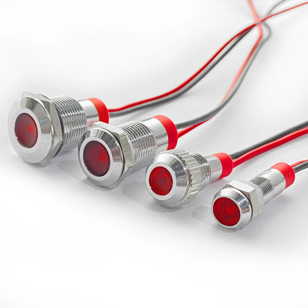 Waterproof IP67 Signal Light Metal LED Warning Indicator Lamp Pilot Qme