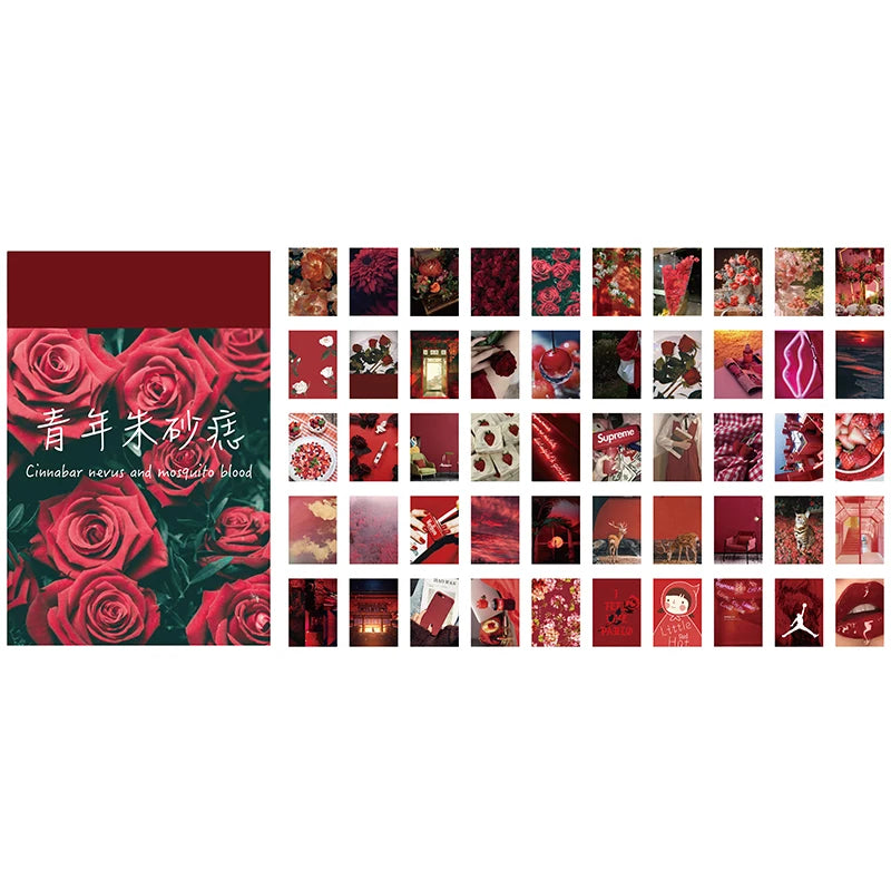 50 pcs Scrapbooking Stationery Stickers aesthetic INS Natural landscape Planner Diary Album collage material Sticker book Qme H