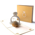 Valentine's Day Diamond Ring Anniversary Greeting Card 3D Pop-Up Wedding Invitations Party Decoration Gifts Postcard c2827 Qme Default Title