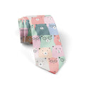 Men's Cute Print Tie Men Women Colourful Polyester Necktie Cat Dog Qme style8 China Mainland