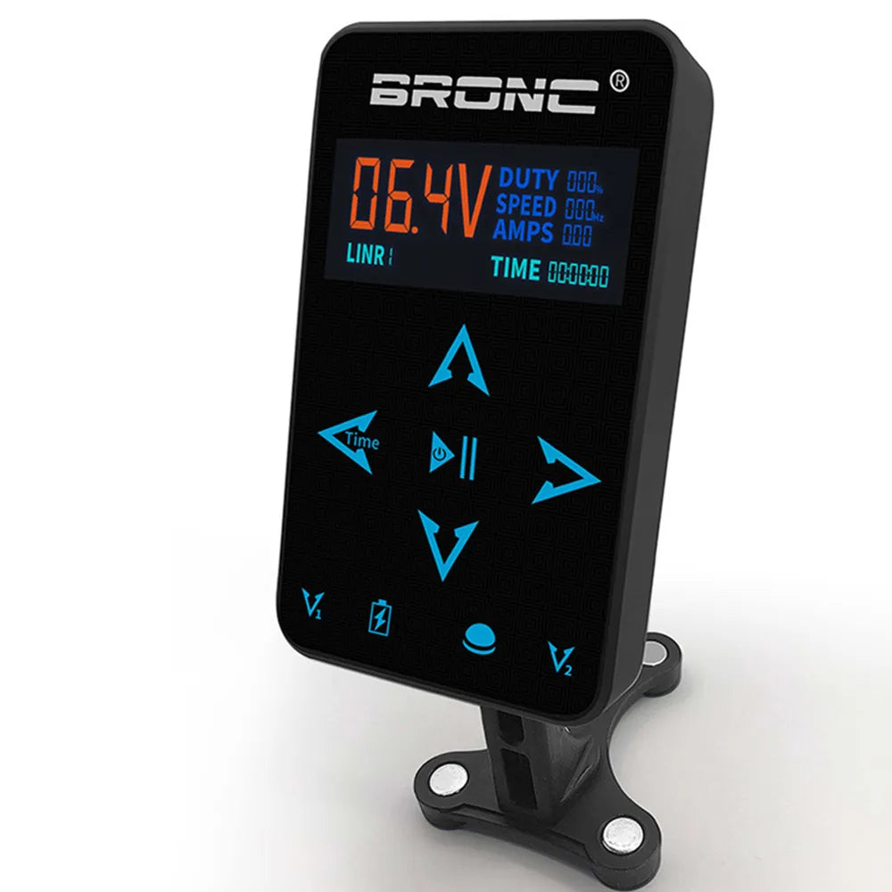 BRONC Power Supply For Two Tattoo Machine Gun UPGRADE Touch Screen Intelligent Digital LED Display Supply Qme