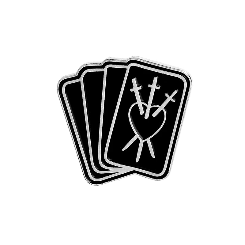 Witch Enamel Pins Collection Witch Hat and Cat Frog Pins Up Crescent Moon Black Gothic Lapel Pin Wiccan Brooches Witches Jewelry Qme style 16