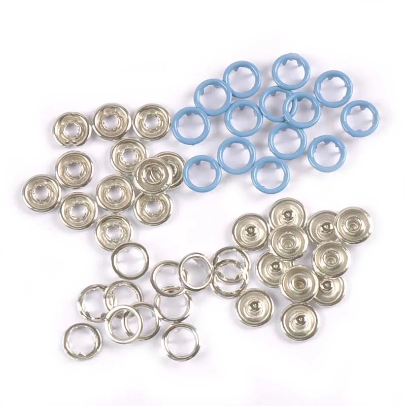 9.5mm 18color Metal Prong Snap Buttons For Clothes Baby Romper Buckle Snap Fasteners Press Studs Poppers 20sets(4pcs 1set) c2230 Qme 17