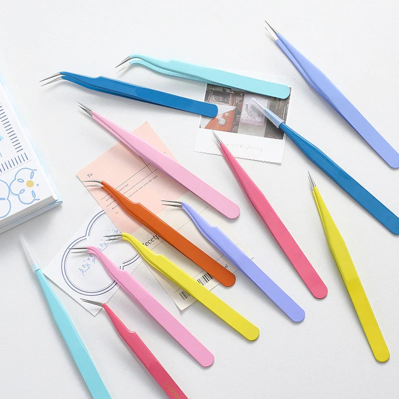 14 Designs Kawaii Cute Macarons Creative Stationery Tweezers DIY Washi Tape Stickers Gadget Multi-tool Tweezers Hand Account Qme