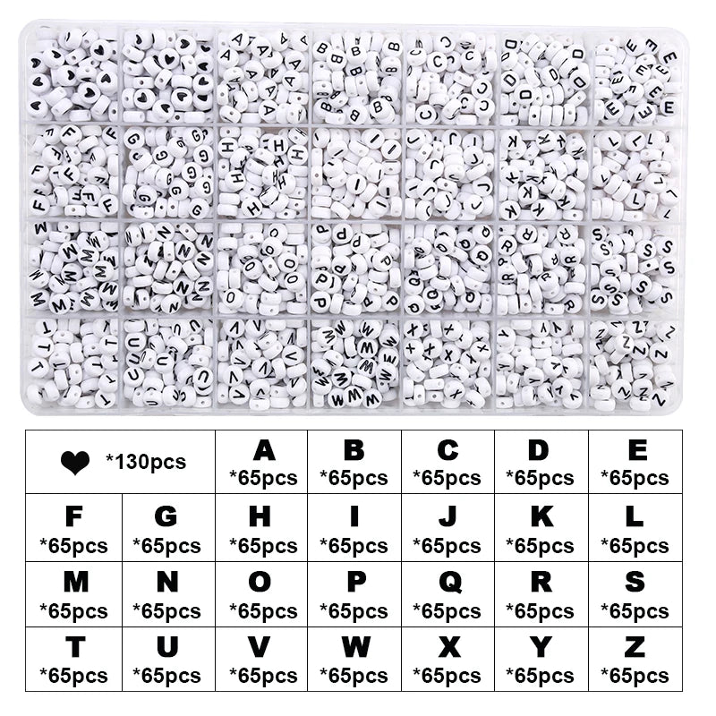 2mm Colored Seed Beads Kit Small Glass Beads Acrylic Letter Bead Set With Organizer Box For Jewelry Making Necklace Bracelet DIY Qme 8