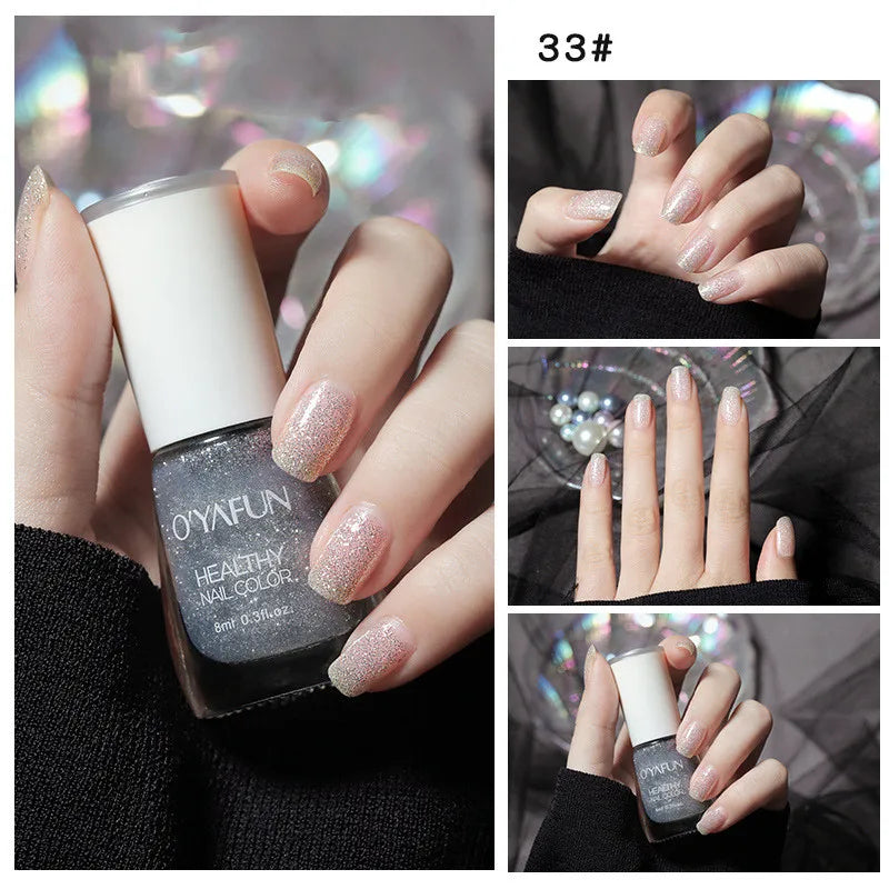 Nail Art Tearable Quick Dry Normal Without Lamp Polish Glitter