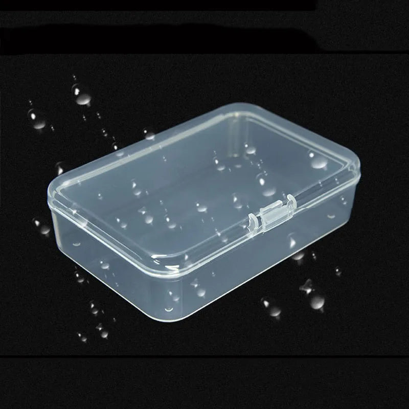 Transparent Plastic Box Jewelry Packaging Component Receiving ID Card Qme