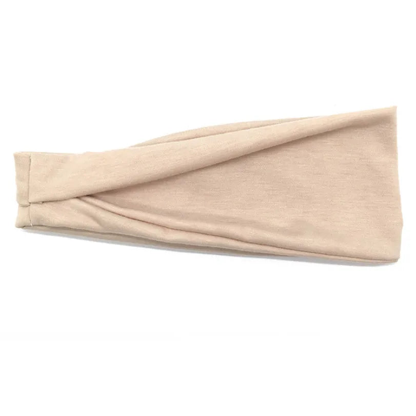 Women Cotton Head Band Fashion Hair Bands Woman Solid Turban Twist