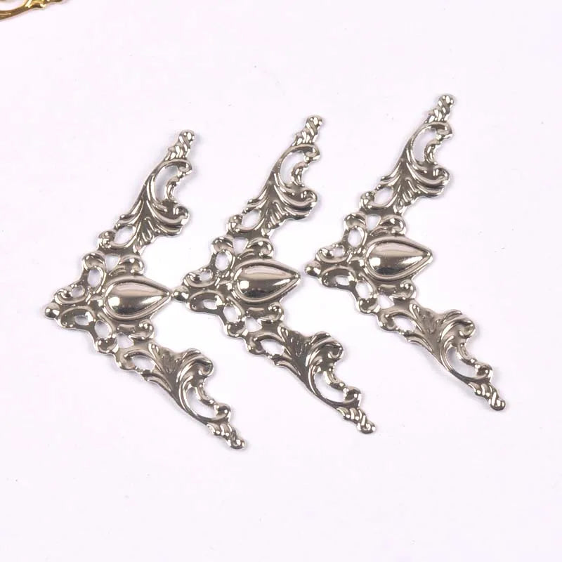 20pcs Silver/Golden/Bronze Metal Books Corners Protectors For Scrapbooking Accessories Photo Albums DIY Crafts Decor 40x40mm Qme