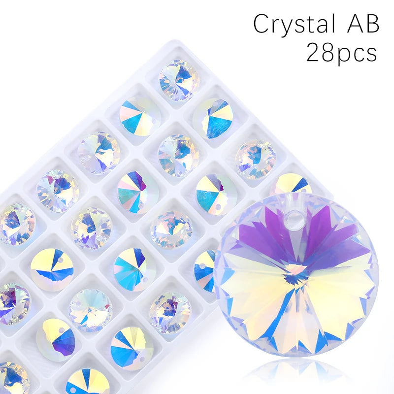 14mm Mixed Color Heart Shape Pendant Glass Beads Gems Starfish butterfly charms for Women Jewelry Making Earring Necklace DIY Qme Satellite ab 28pcs