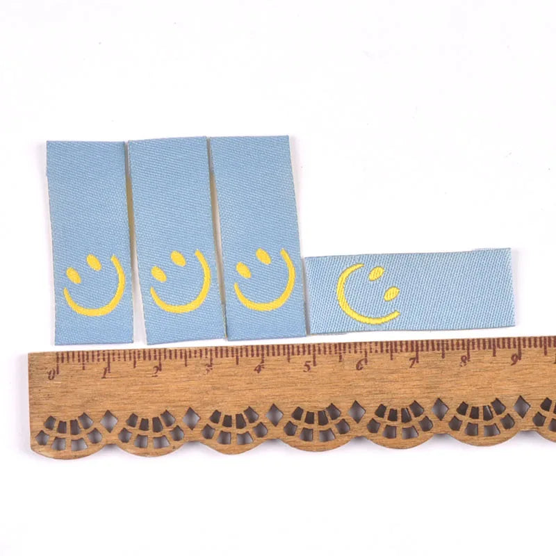 50Pcs 8colors Embroidery Labels Sewing Clothes Handmade Accessories For Kids Care Bags Clothing Tags Garment Crafts 1.5x4cm Qme 12