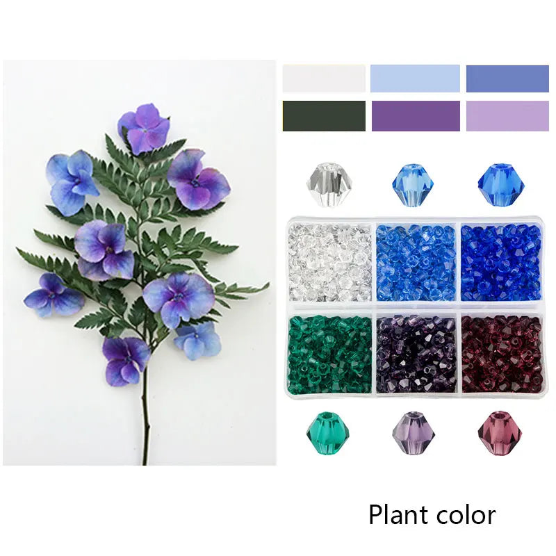 600pcs Wholesale 4mm Glass Bicone Beads Crystal Beads Faceted Austria 5238 Bead Embroidery For Jewelry Making Best Selling Color Qme Plant color