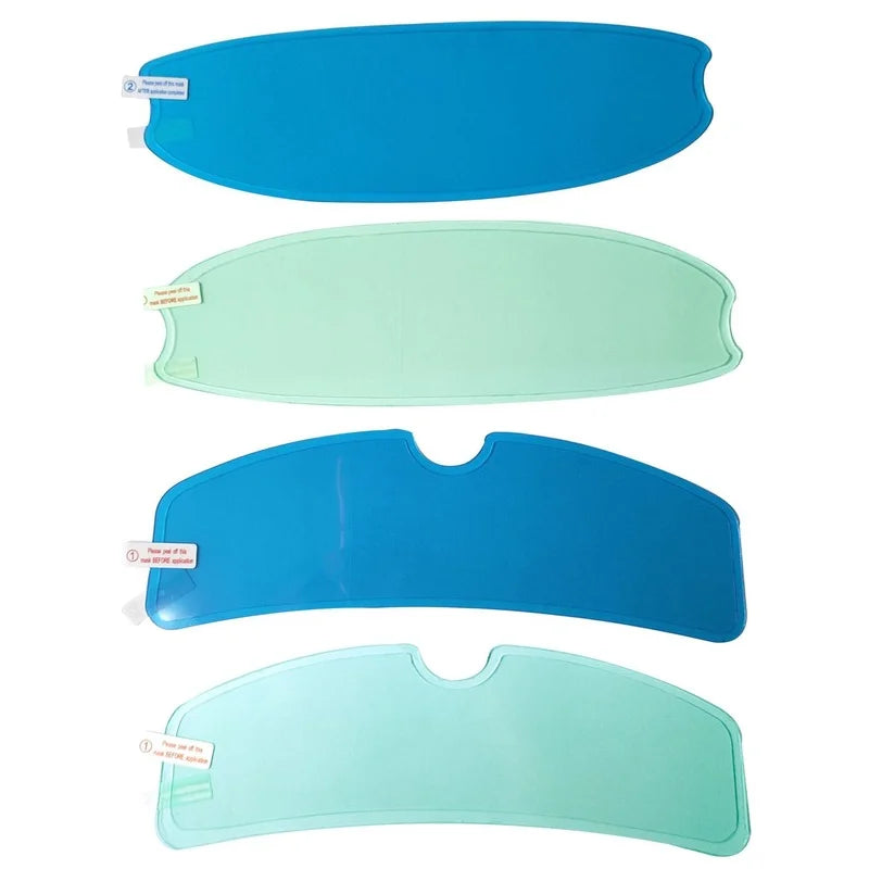 Universal Anti-fog Patch Visor Lens for Motorcycle Full Open Face Helmet Lens Anti-fog Film Moto Lens Antifog Film Qme Style 1 blue