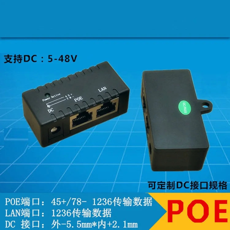 RJ45 POE Injector Power over Ethernet Switch Adapter 001 For IP Camera Qme