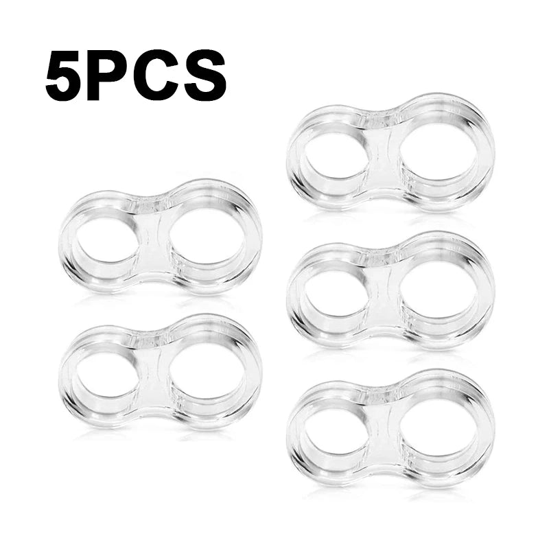 5pcs Door Handle Stopper Transparent PVC Door Handle Buffer Wall Protection Shock Absorber for Office Home Kitchen Bedroom Qme Type 2