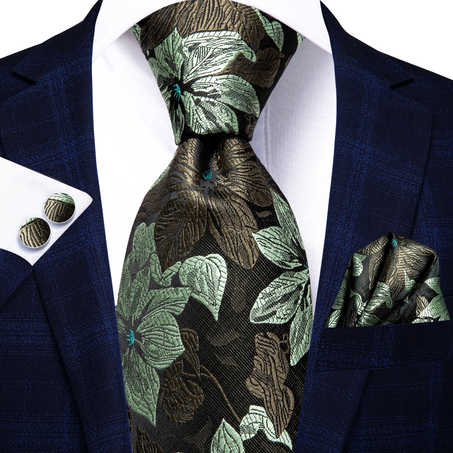 Men Tie Floral Red Blue Neckties Classic Party Wedding Green Purple Qme SN-3332