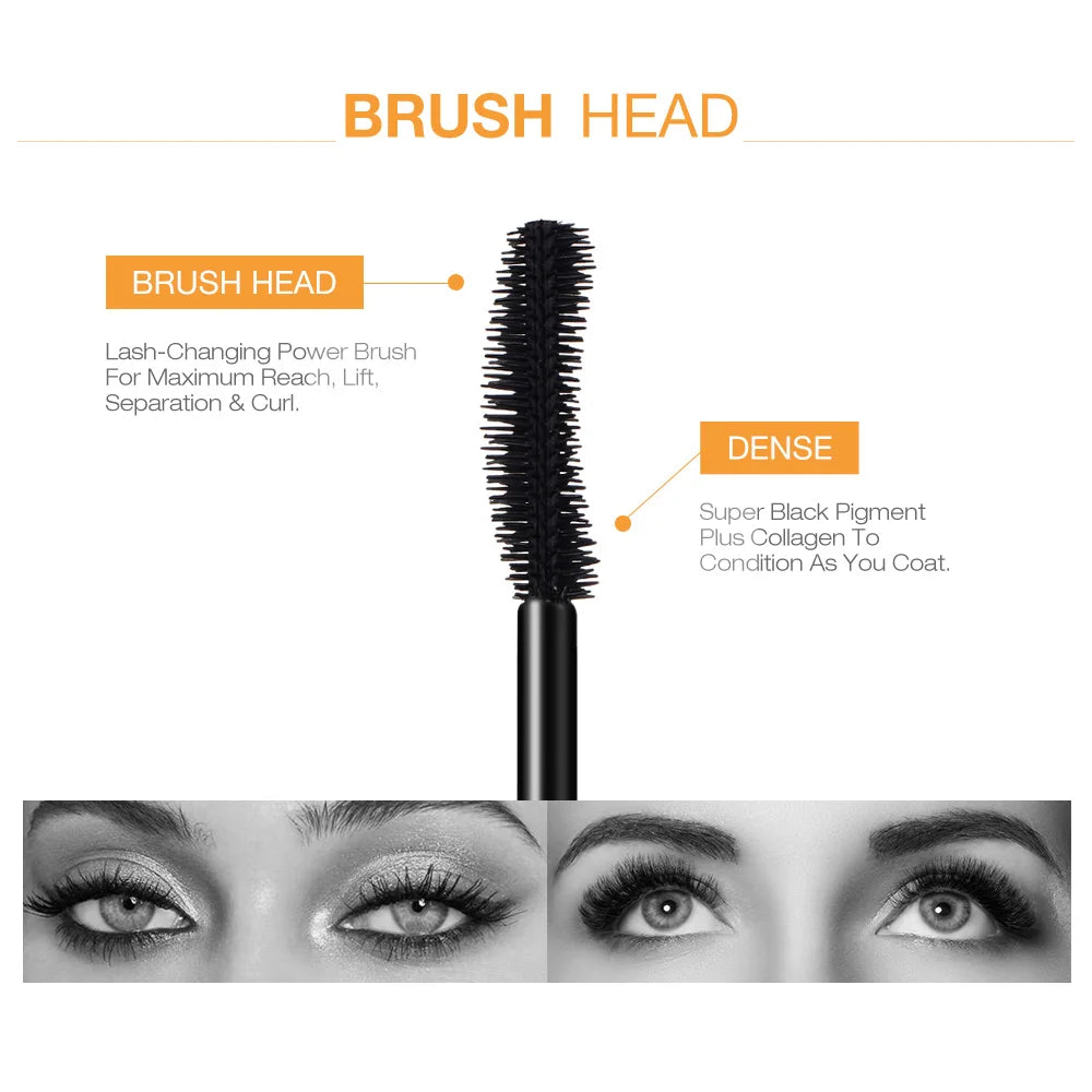 O TWO 3D Mascara Lengthening Black Lash Eyelash Extension Eye Lashes Qme