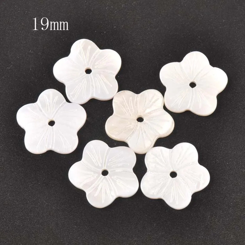 Flower Texture Curved Natural Shells Beads Mother Of Pearl For Jewelry Making Earring Accessories Diy Crafts 5Pcs 8-20mm tr0391 Qme 10