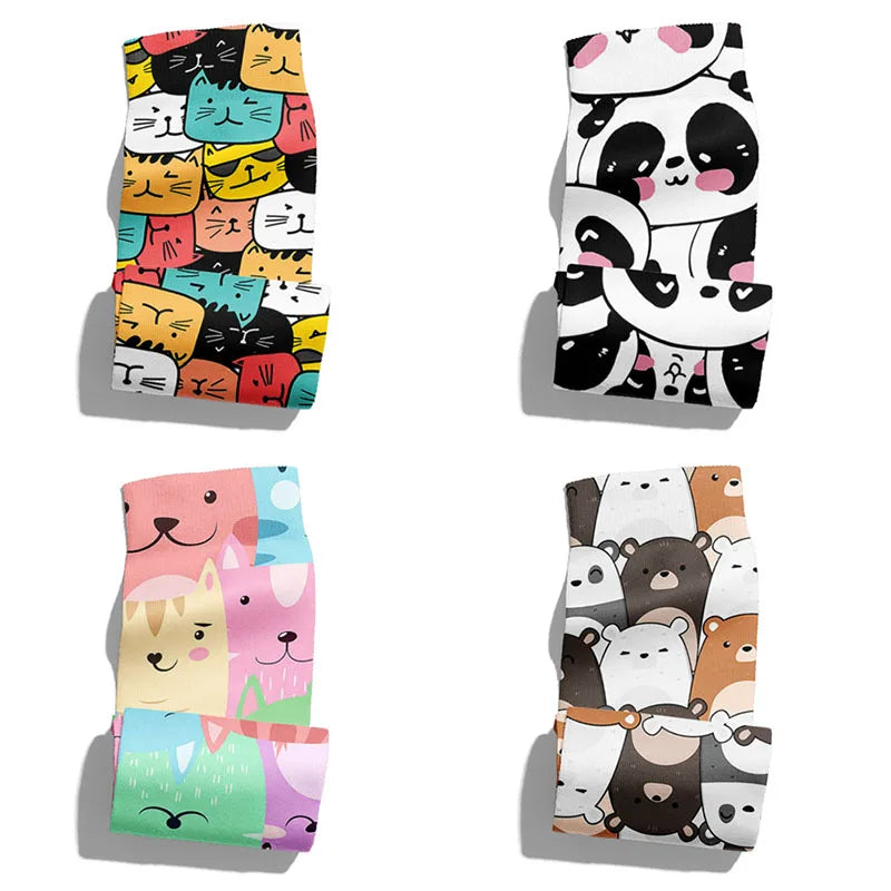 Funny Harajuku 3D Printing Cute Cartoon Panda Socks Men Women's Qme