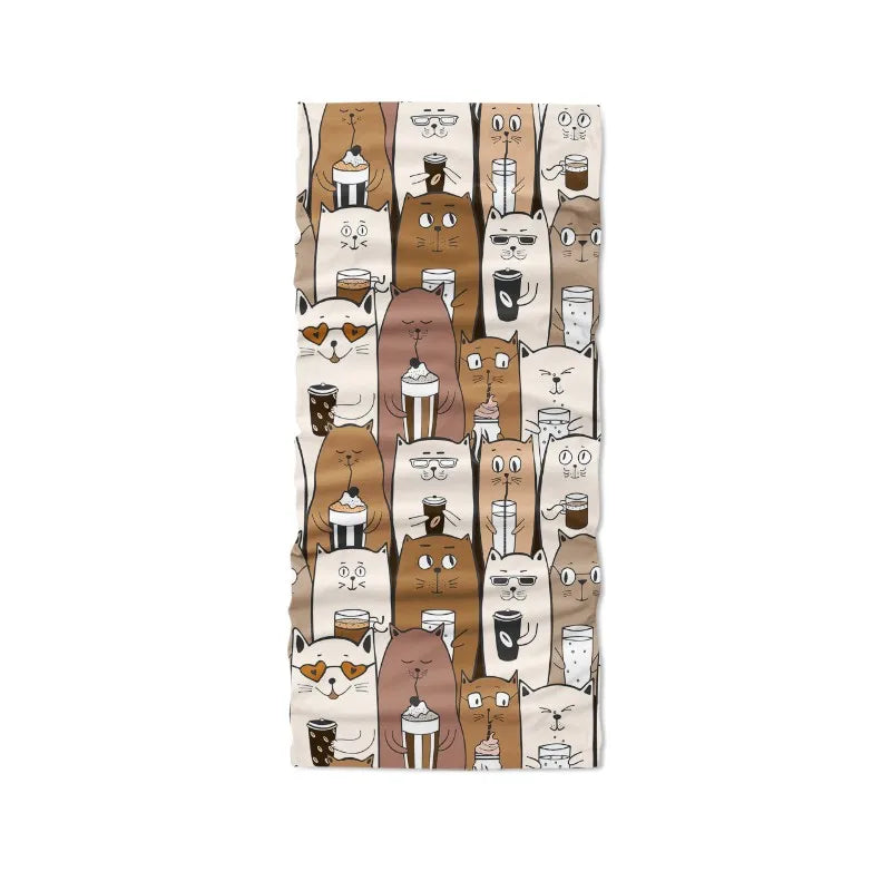 Cycling Face Bandana Headwear Kawaii Cartoon Panda Scarf Outdoor Qme style8 One Size China Mainland