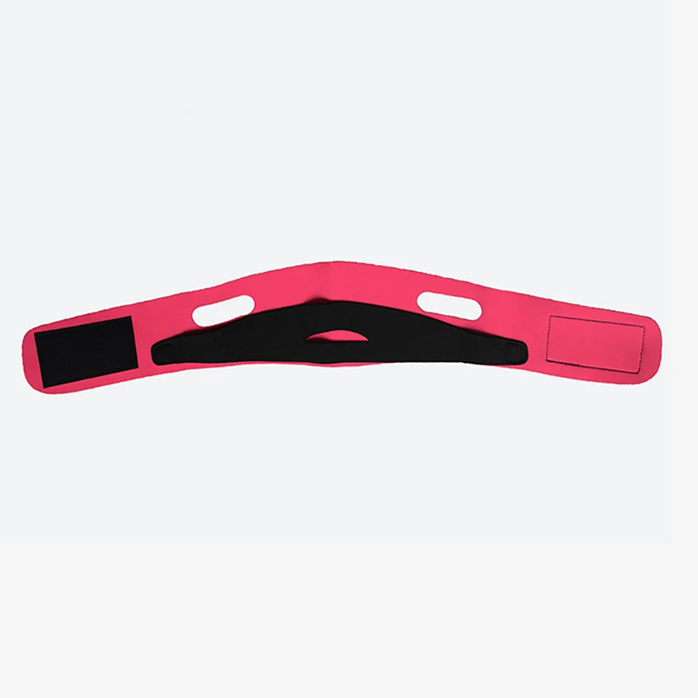 Elastic Face Slimming Bandage V Line Shaper Women Chin Cheek Lift Up Qme Red China Mainland