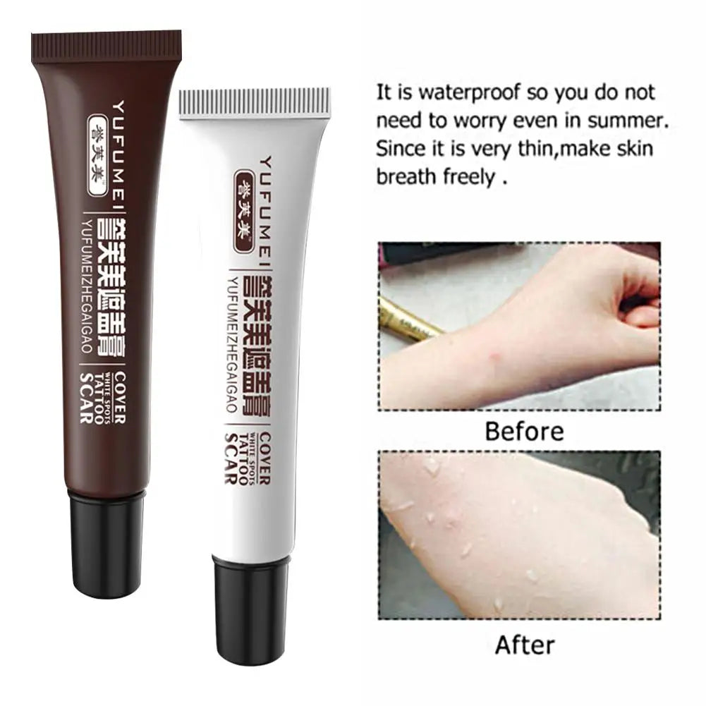 2pcs/Set Skin Concealar Stick Camouflage Make-Up Concealer For Tattoo, Scar And Birthmark Cover Up Tattoo Concealer Cream Qme