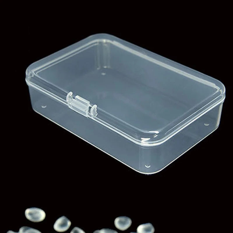 Transparent Plastic Box Jewelry Packaging Component Receiving ID Card Qme