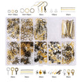 Jewelry Making Supplies Kit with Jewelry Tools Open Jump Rings Lobster Clasps Crimp Beads Screw Head Pins Eye Pins Earing Hooks Qme 7