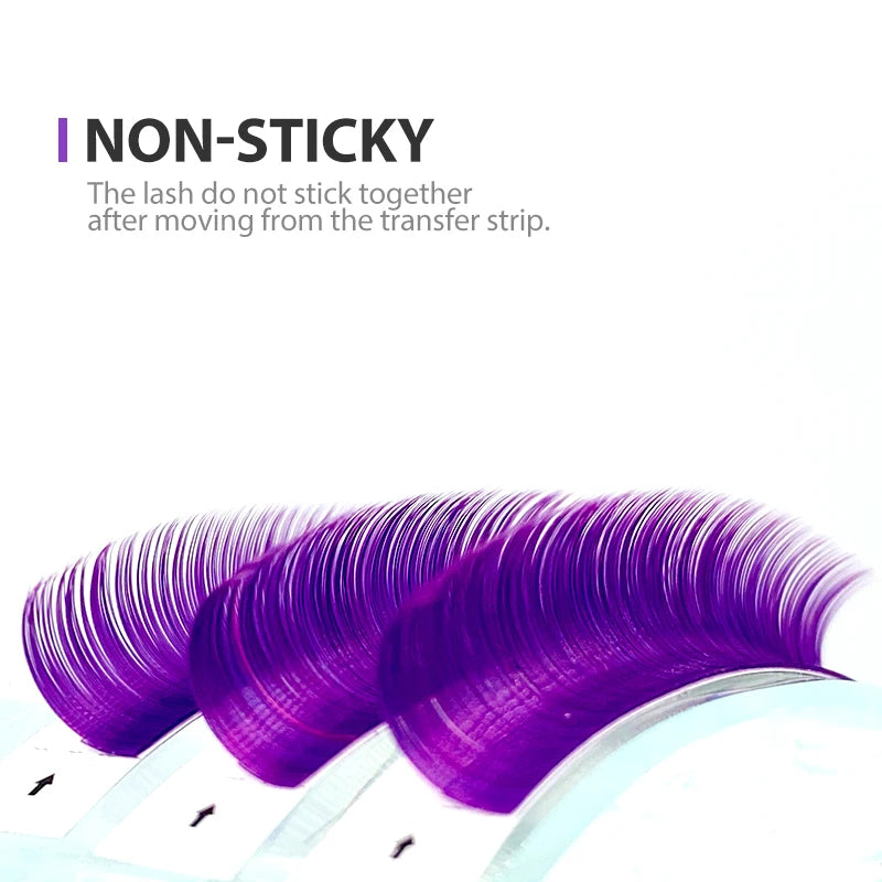 NATUHANA Individual Colored Eyelashes Natural False Mink Eyelash Qme