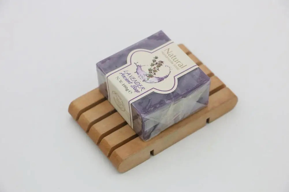Natural Handmade Soap Bamboo Charcoal Oil Control Facial Cleaning Soap Chamomile Volcanic mud Hydrating Exfoliating Bath Soap Qme Lavender China Mainland