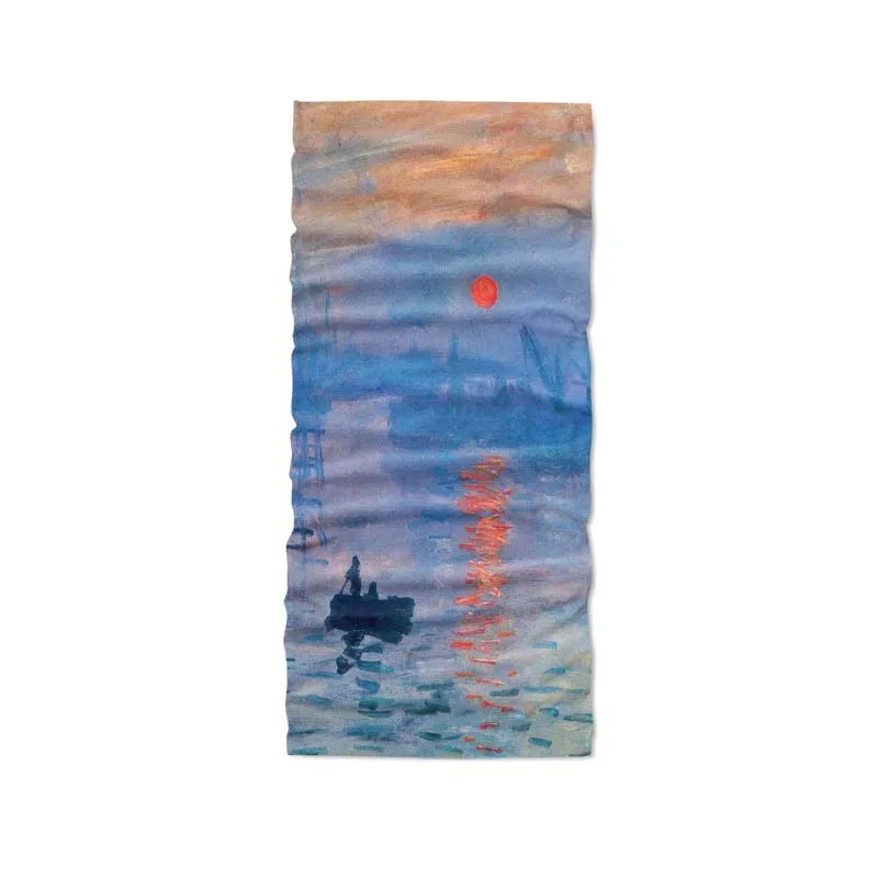 3D Printed Van Gogh Sunflower Oil Painting Art Hijab Scarf Men Women Qme style2 One Size China Mainland