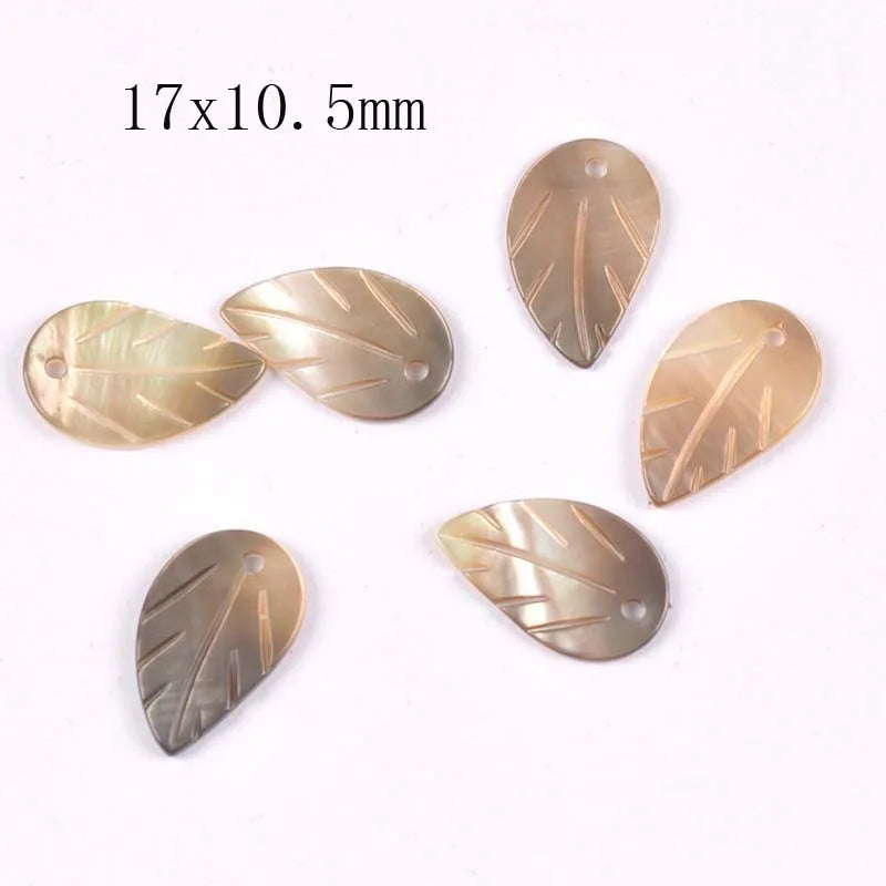 Natural Mother Of Pearl Shells Beads For Jewelry Making Earring Accessories Flower Texture Curved Diy Crafts 5pcs17-20mm tr0394 Qme
