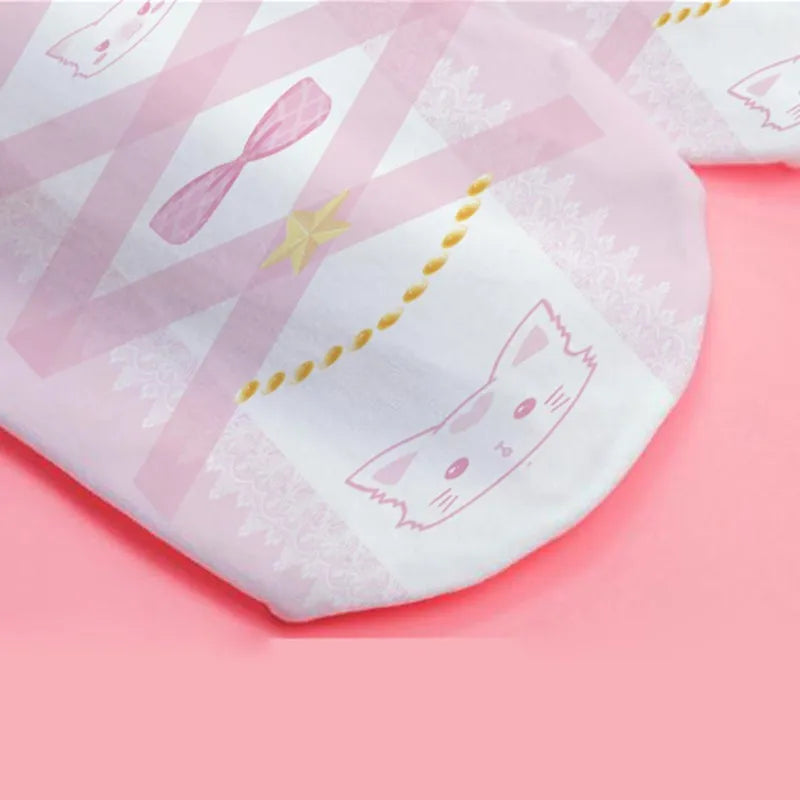 Pink Adorable Anime Tight Stocking Female 3D Printed Cute Strawberry Qme