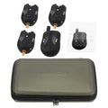 Lixada Wireless Fishing Alarm Fishing Bite Alarms Set Digital Fishing Receiver Sound Alert Kit Led Indicator with Case Pesca Qme JY-17-3