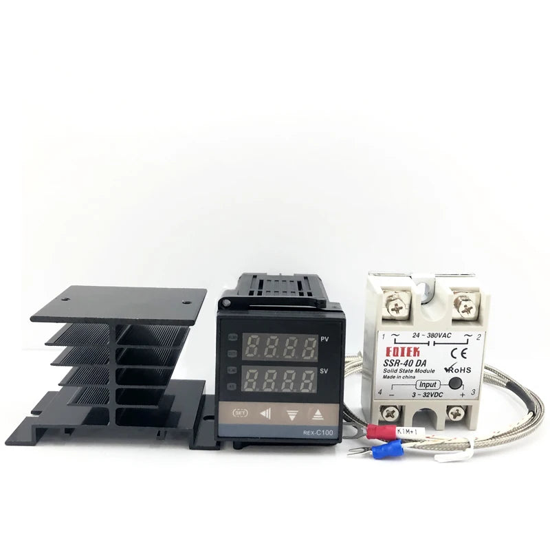 REX-C100 Digital PID Temperature Controller Thermostat SSR Output Max Qme