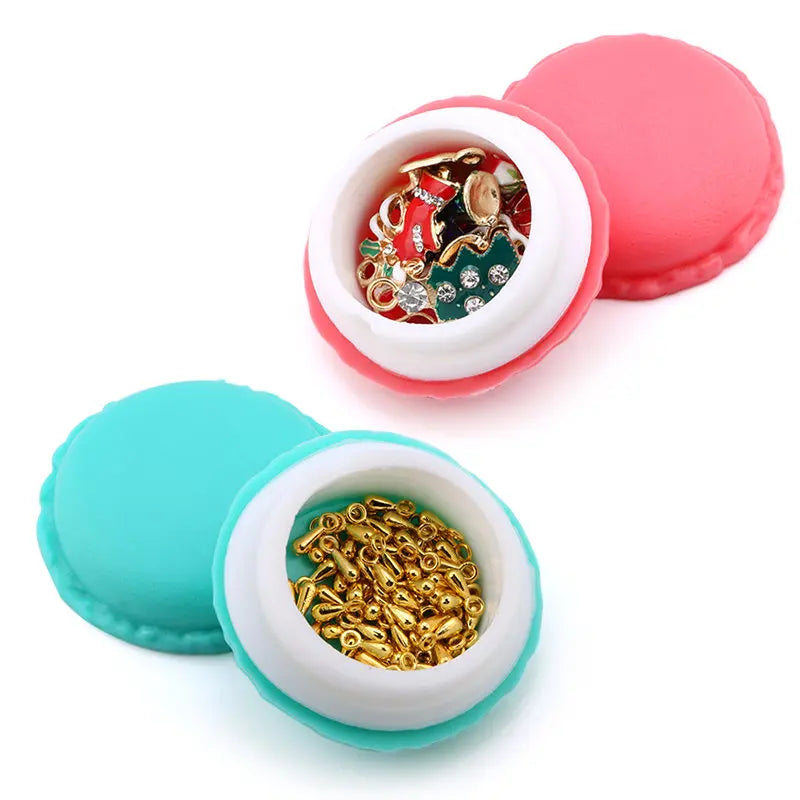 3pieces/lot Candy Color Macarons Storage Box Portable Mini Gift Package Box Lovely Jewelry Package Box Case for Small Items Qme