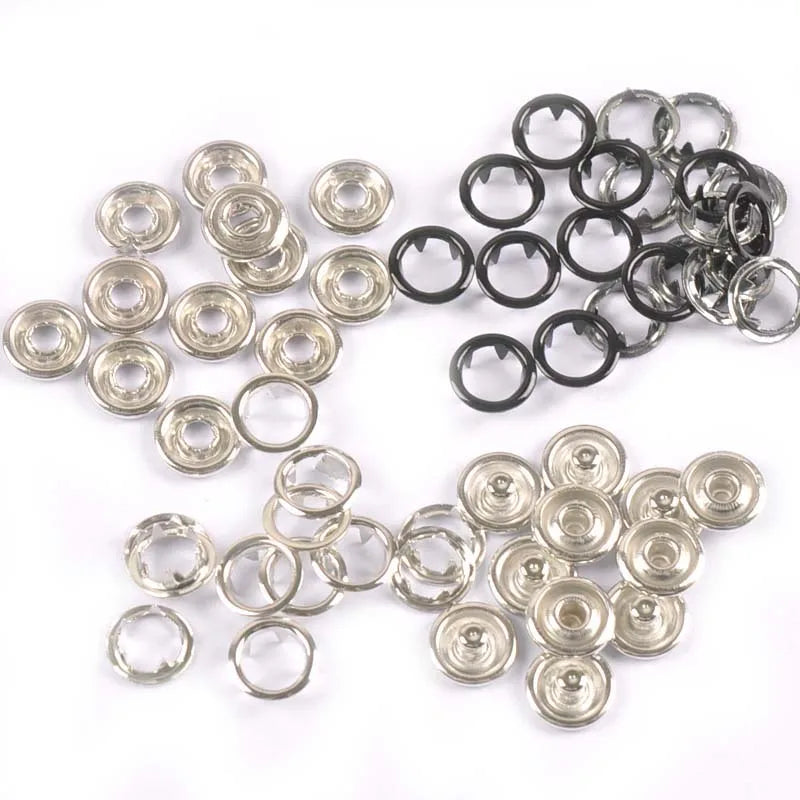 9.5mm 18color Metal Prong Snap Buttons For Clothes Baby Romper Buckle Snap Fasteners Press Studs Poppers 20sets(4pcs 1set) c2230 Qme 9