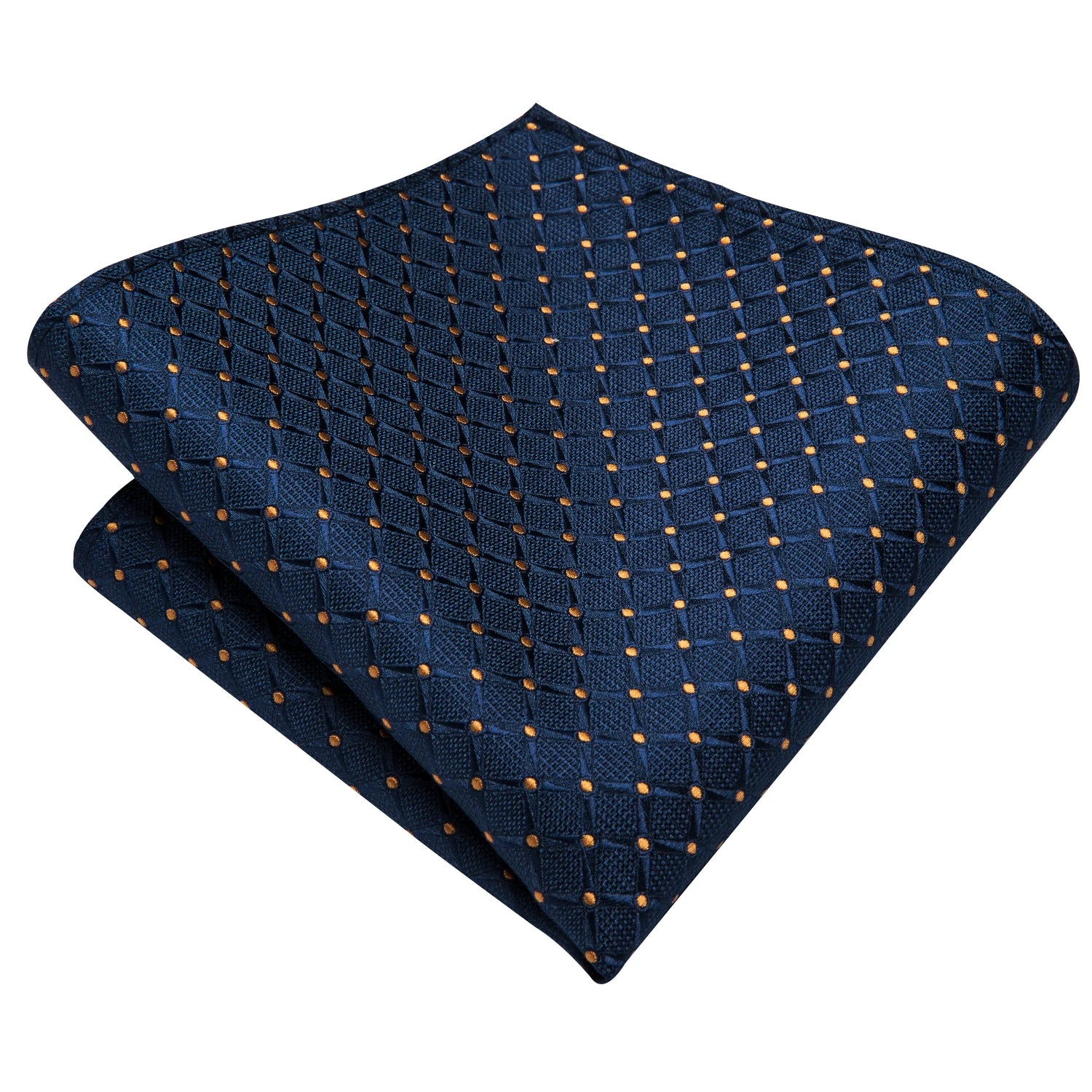 Business Tie Men Silk Blue Dots Necktie Plaid Cufflinks Wedding Qme