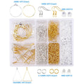Jewelry Findings Tool Set Open Jump Ring/Lobster Clasp/Tail Chain/Clip Buckle/Drop Kit/Earring Hooks/ For DIY Jewelry Making Qme 9